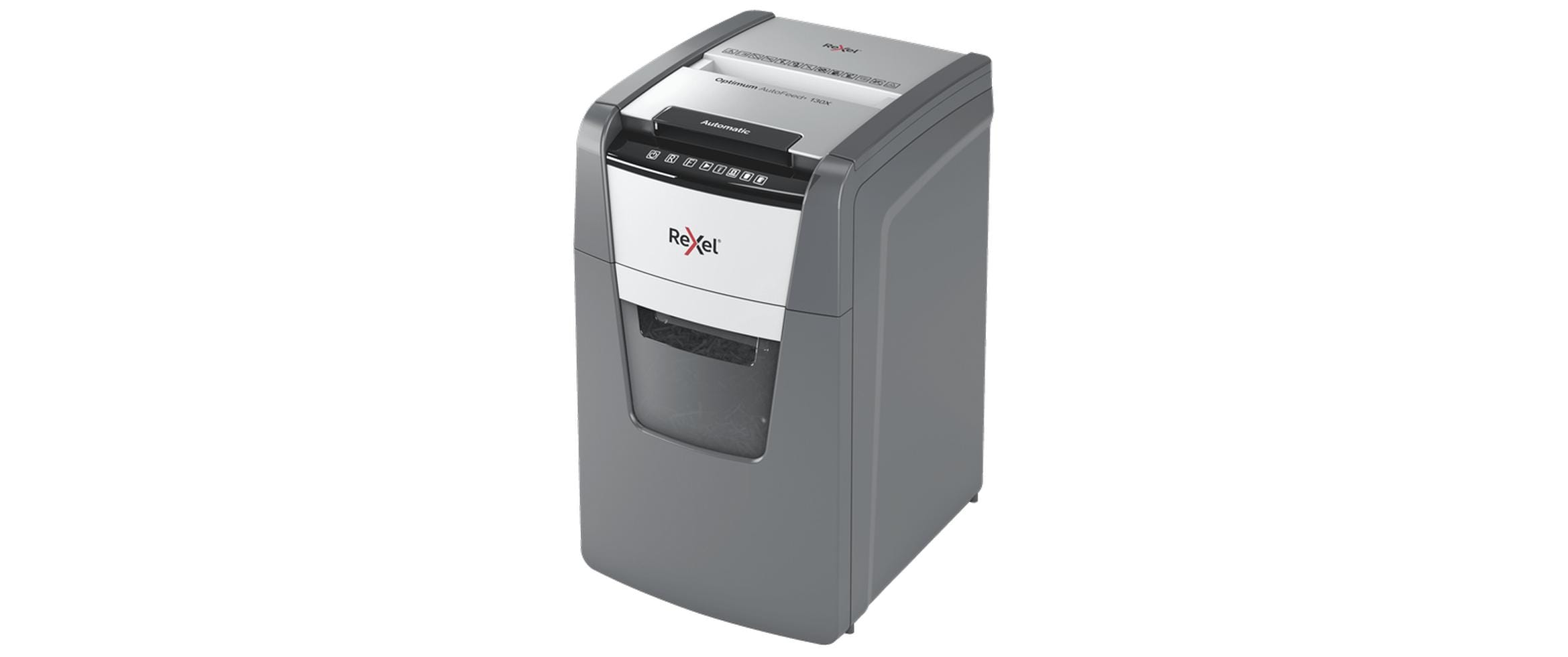 Rexel Aktenvernichter Optimum Autofeed+130X 4x28mm Partikelschnitt