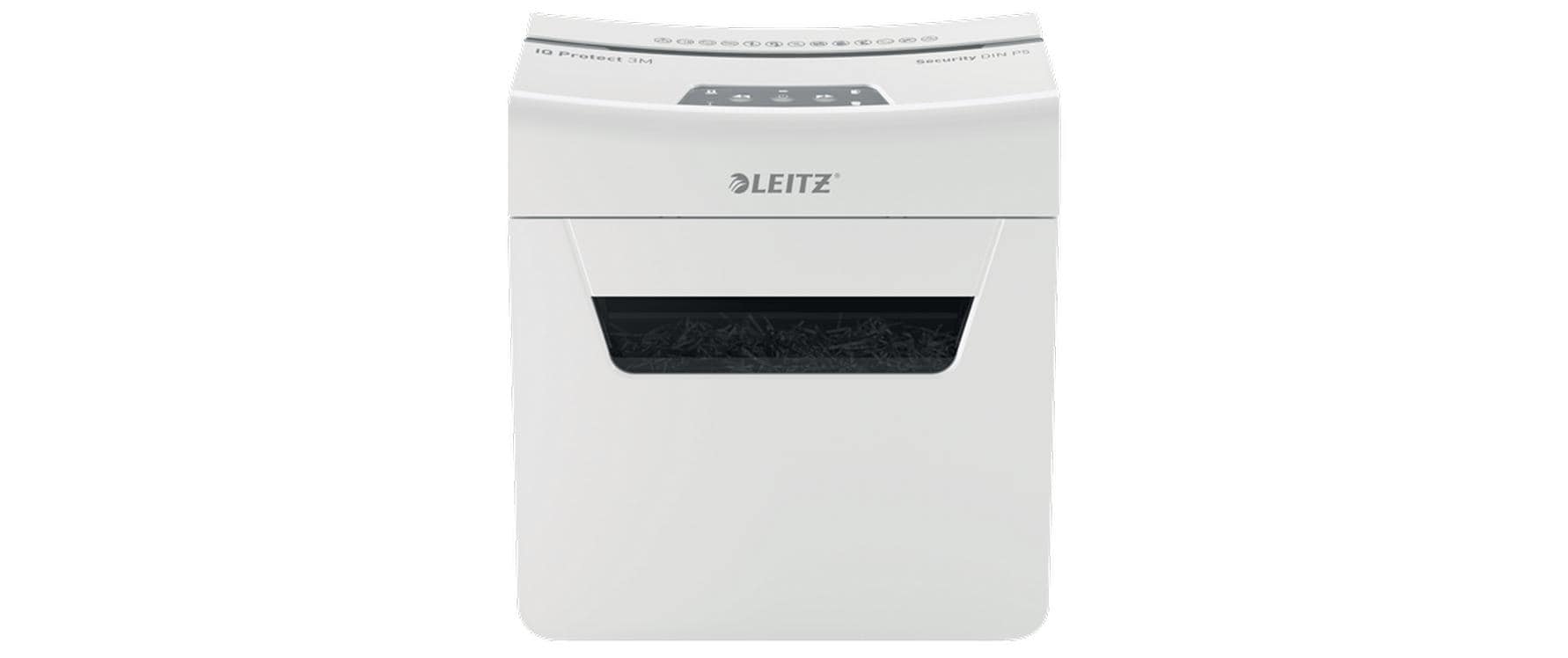 Leitz Aktenvernichter IQ Protect Premium 3M P-5, 3 Blatt, grau/weiss
