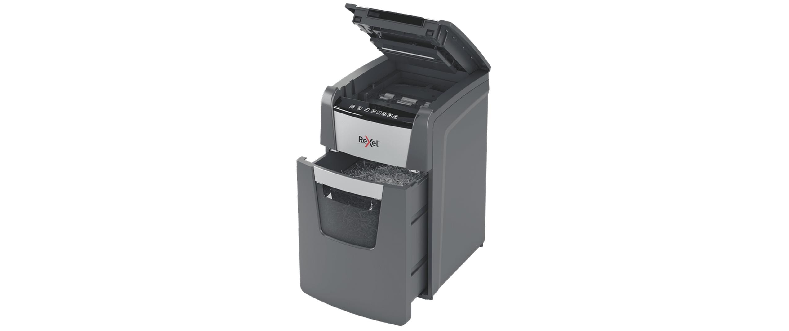 Rexel Aktenvernichter Optimum Autofeed+130M 2x15mm Partikelschnitt