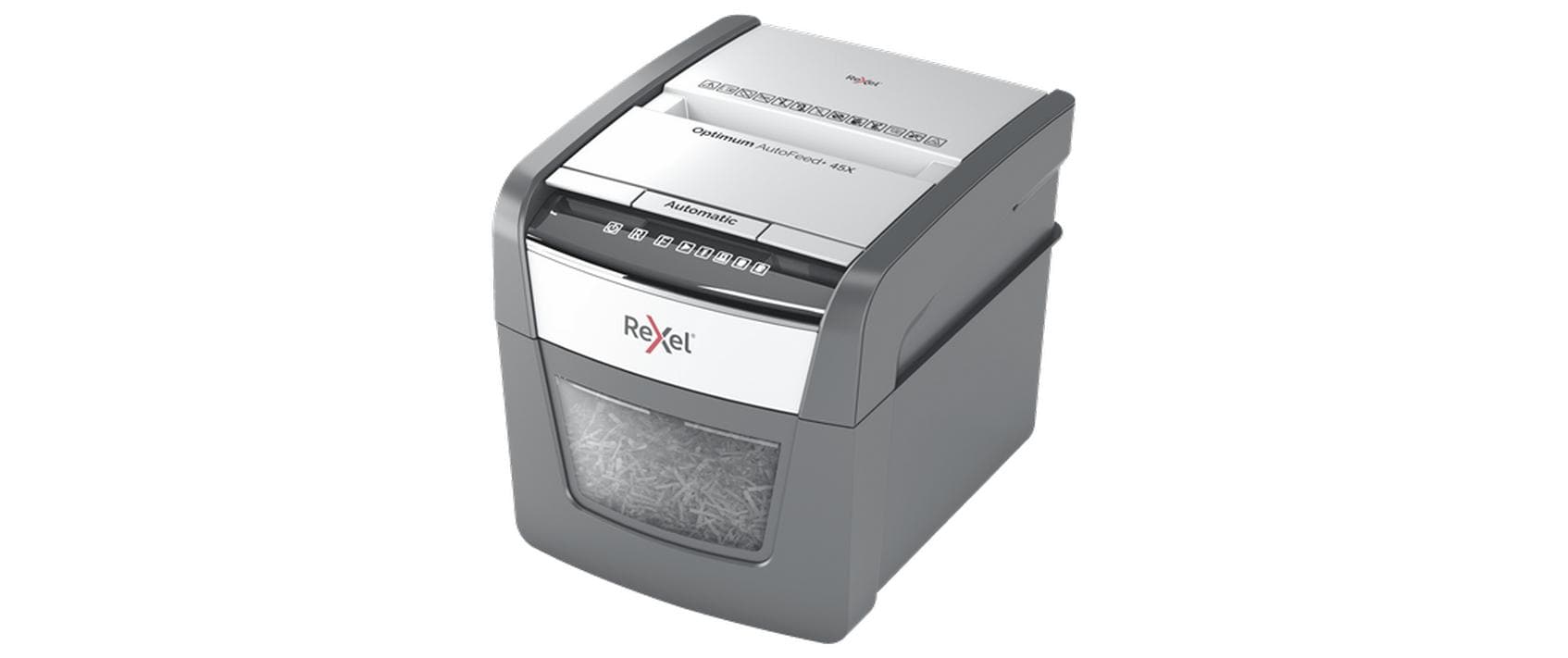 Rexel Aktenvernichter Optimum Autofeed 45X 4x28mm Partikelschnitt