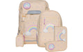 Beckmann Schulrucksack Classic Set Yellow Heart, 6-teilig