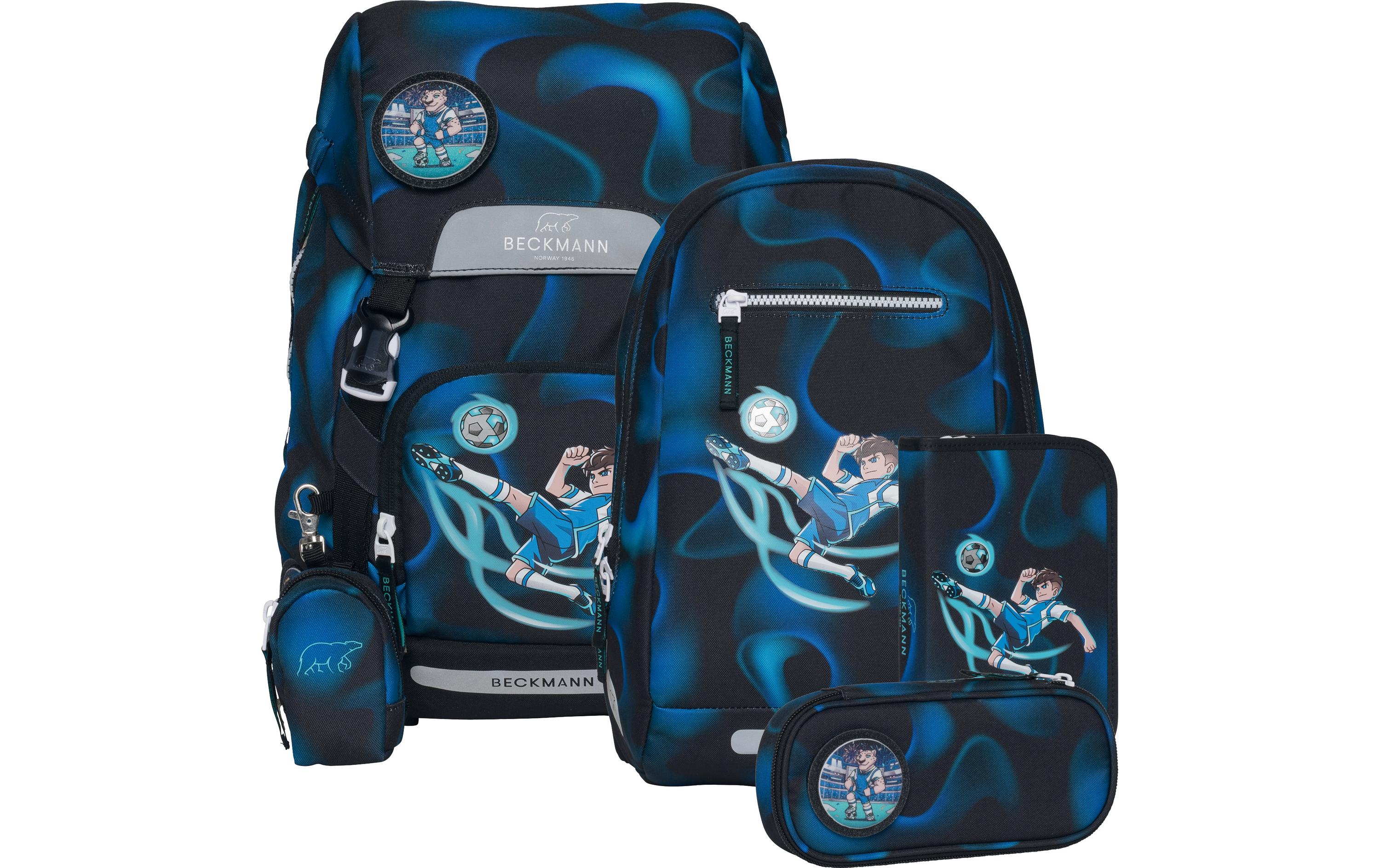 Beckmann Schulrucksack Classic Set Magic League, 6-teilig