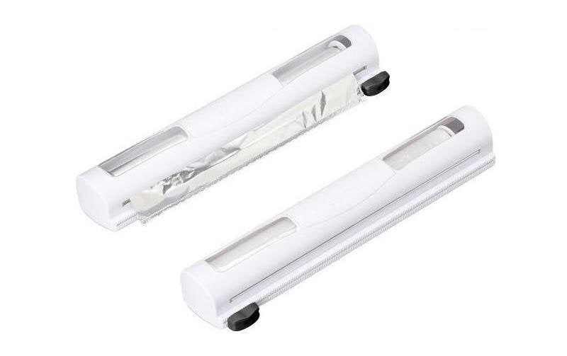 relaxdays Folienschneider magnetisch 2 Stk 5 x 37 x 8 cm, Rollenbreite max 31.5 cm