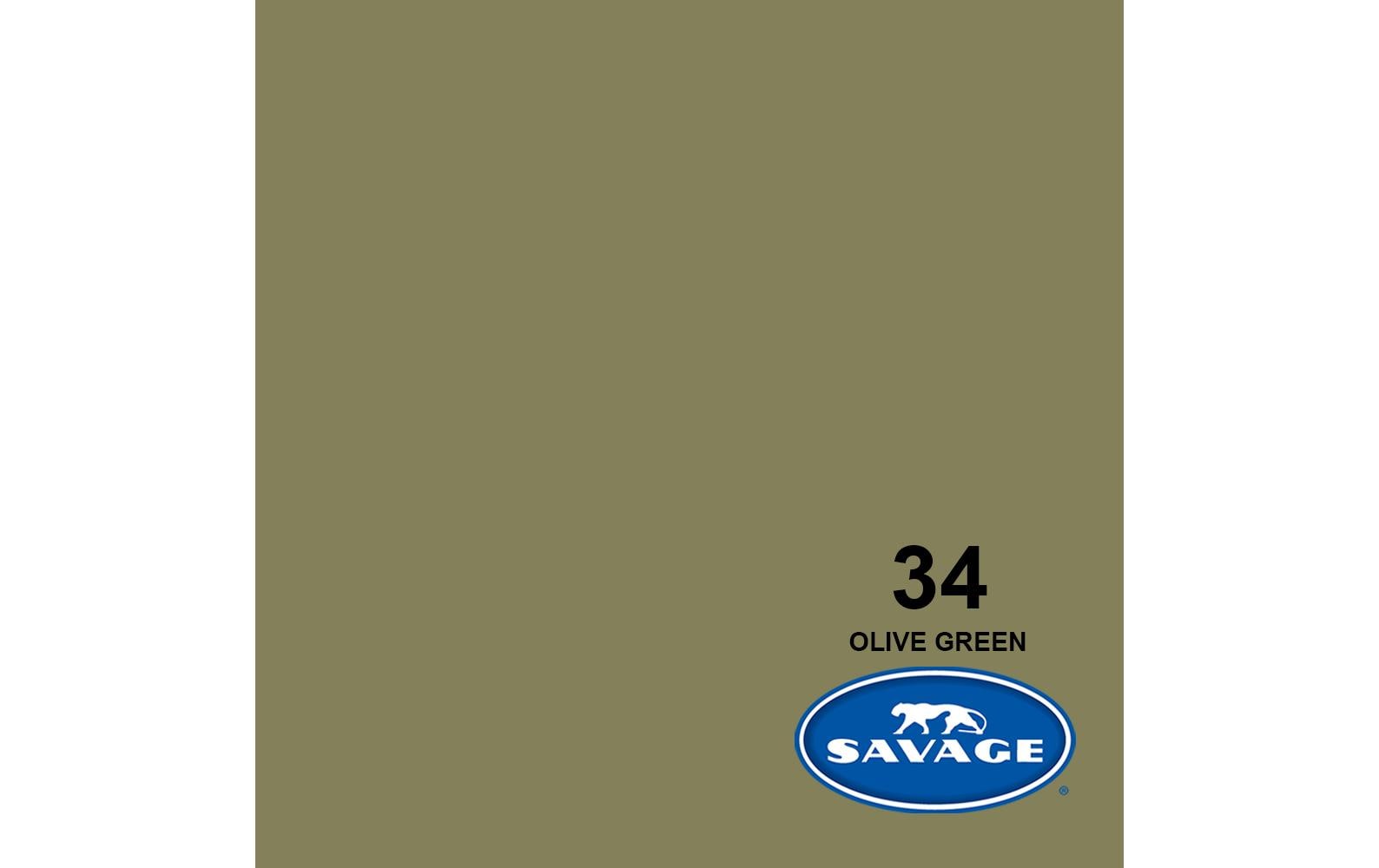 Savage Hintergrundpapier OLIVE 1.35x11 Masse 1.35x 11m