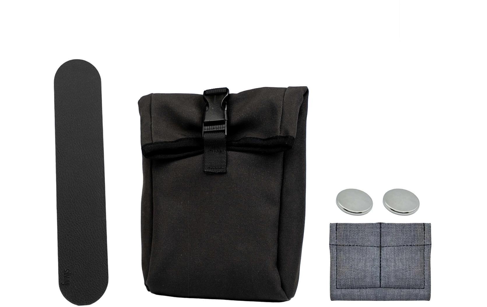 silwy Magnet-Tasche +2 Metall-Nano-Gel-Pads, Wein, Clear