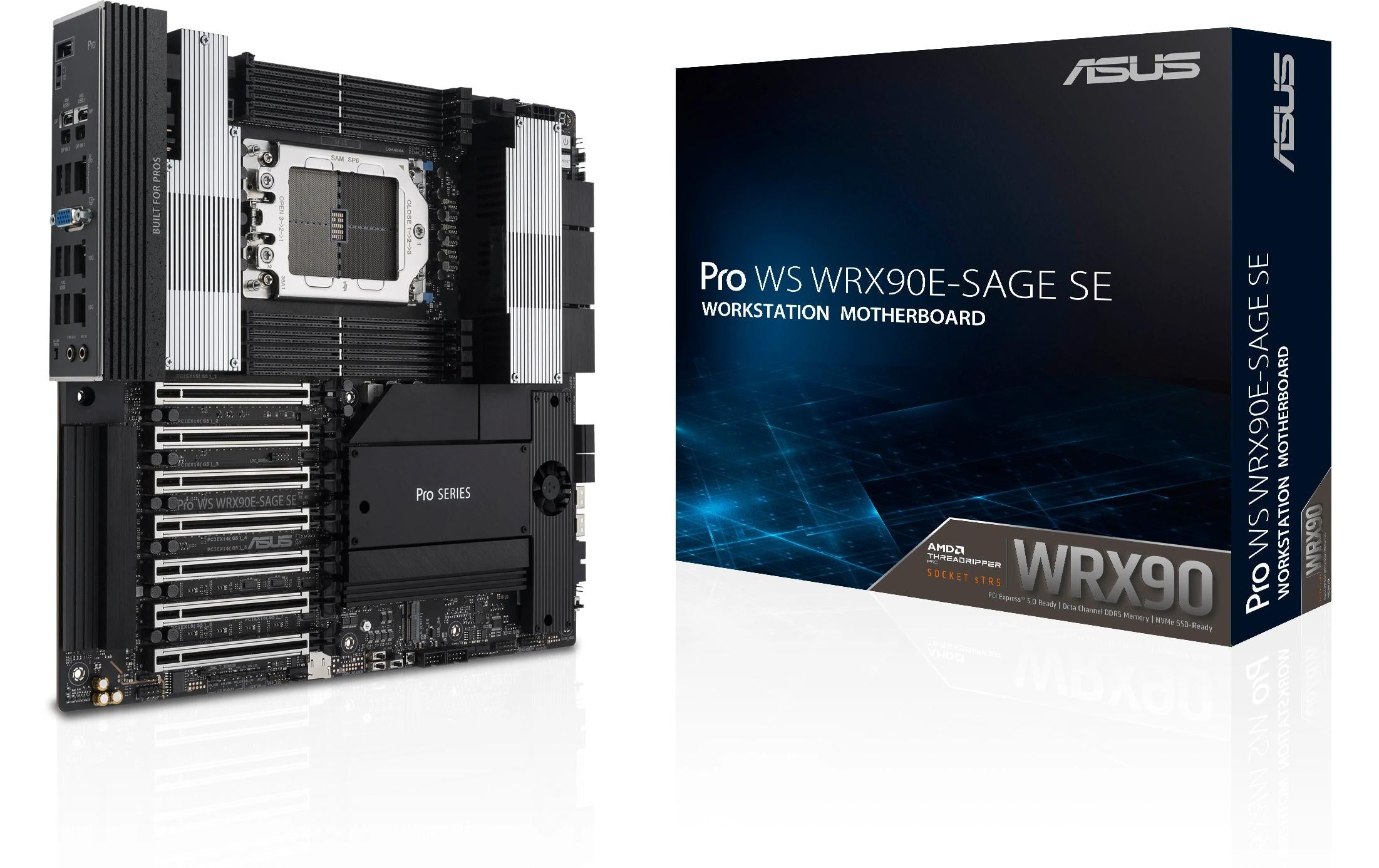 ASUS PRO WS WRX90E-SAGE SE WRX90, 8x DDR5, 7xPCI-E 5.0, 1x10Gb, USB4