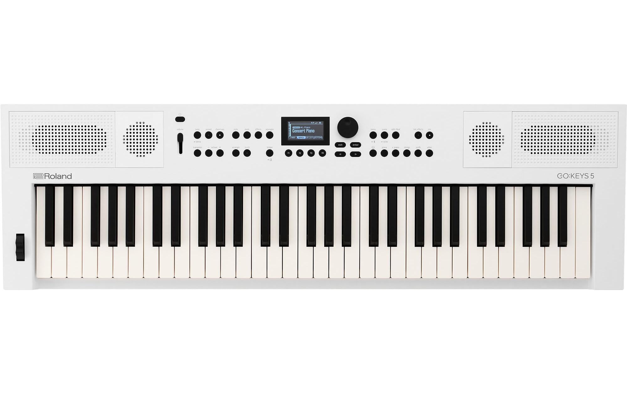 Roland GO:KEYS 5 White Music Creation Keyboard, 61-Tasten, weiss