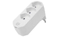 STEFFEN USB Mehrfachstecker 20W Manta drehbar 320°, weiss