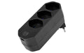 STEFFEN USB Mehrfachstecker 20W Manta drehbar 320°, schwarz