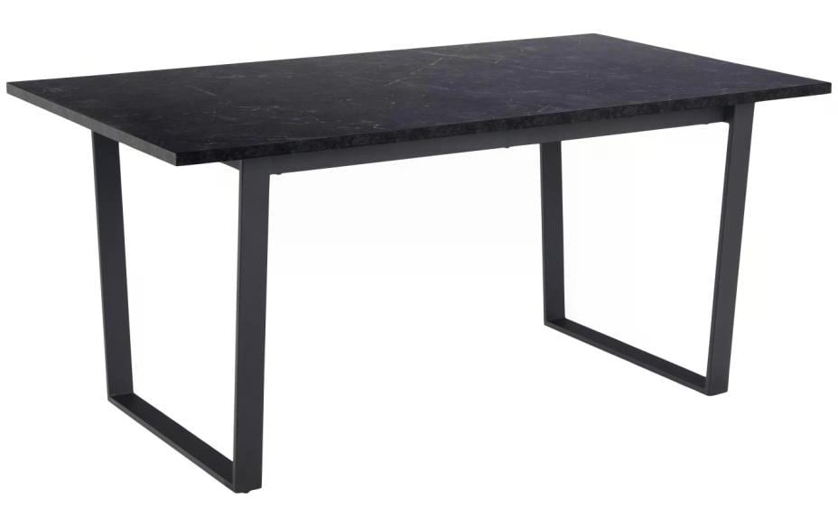 AC Design Esstisch Amble Stahl/Melamin, 160x90x74 cm, Schwarz