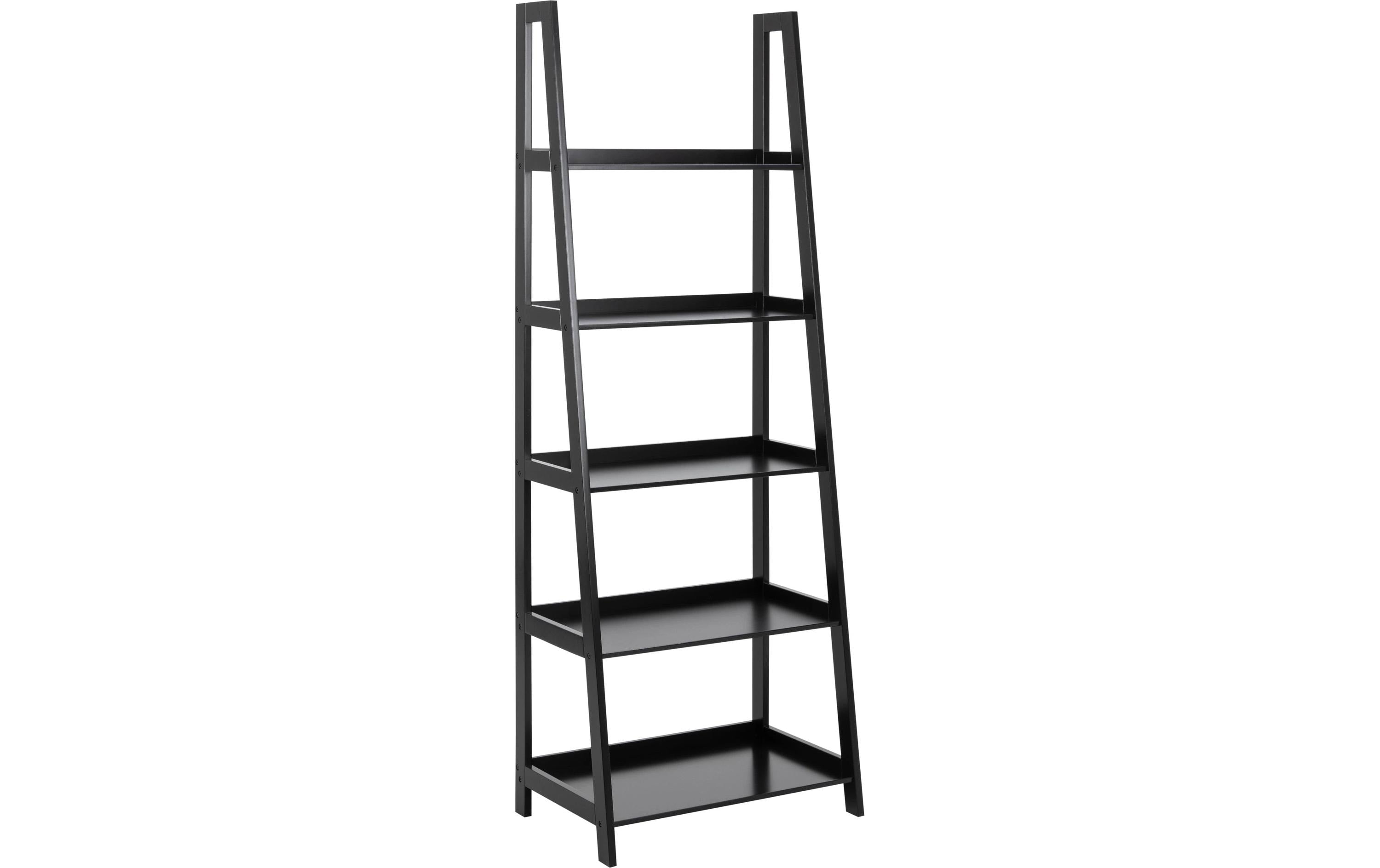 AC Design Regal Wally MDF, 63x40x180 cm, Schwarz