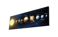 Wallxpert Wandbild Planeten MDF, Mit Beleuchtung, Exkl. 9V Batterie