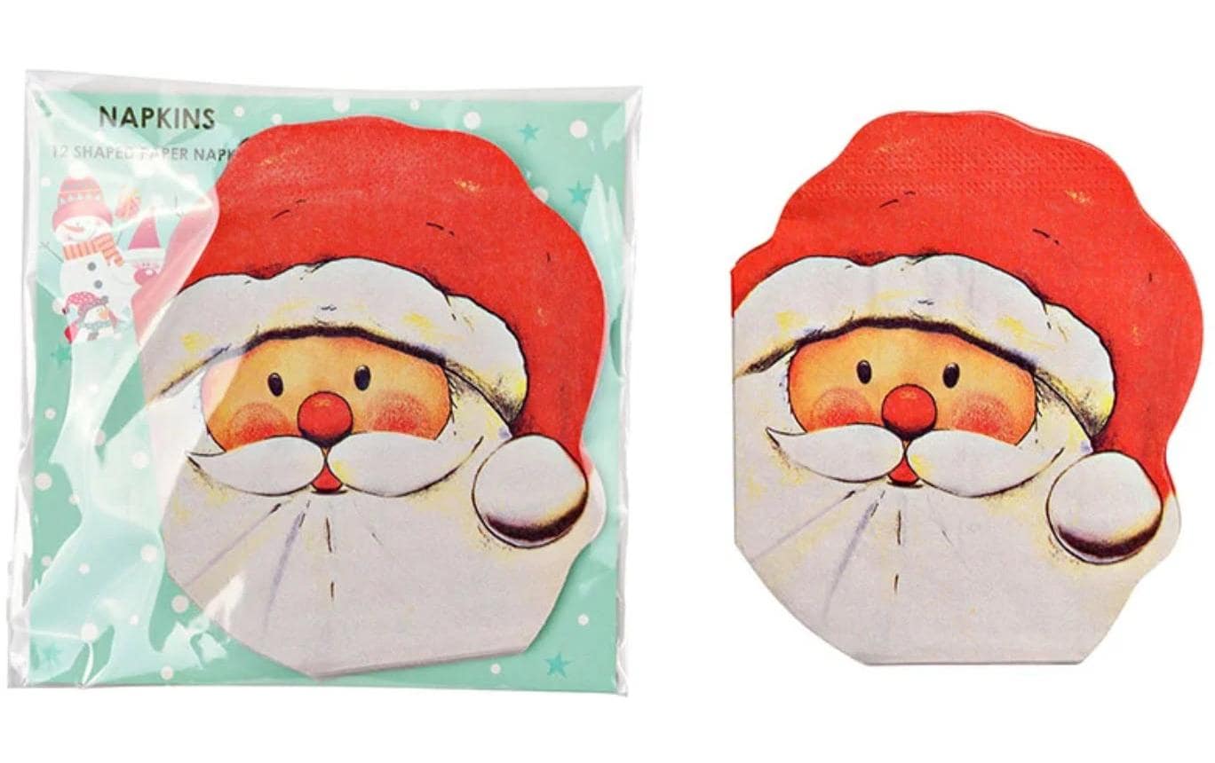 G. Wurm Servietten Nikolaus 12er Pack, 3-lagig, 33x33cm
