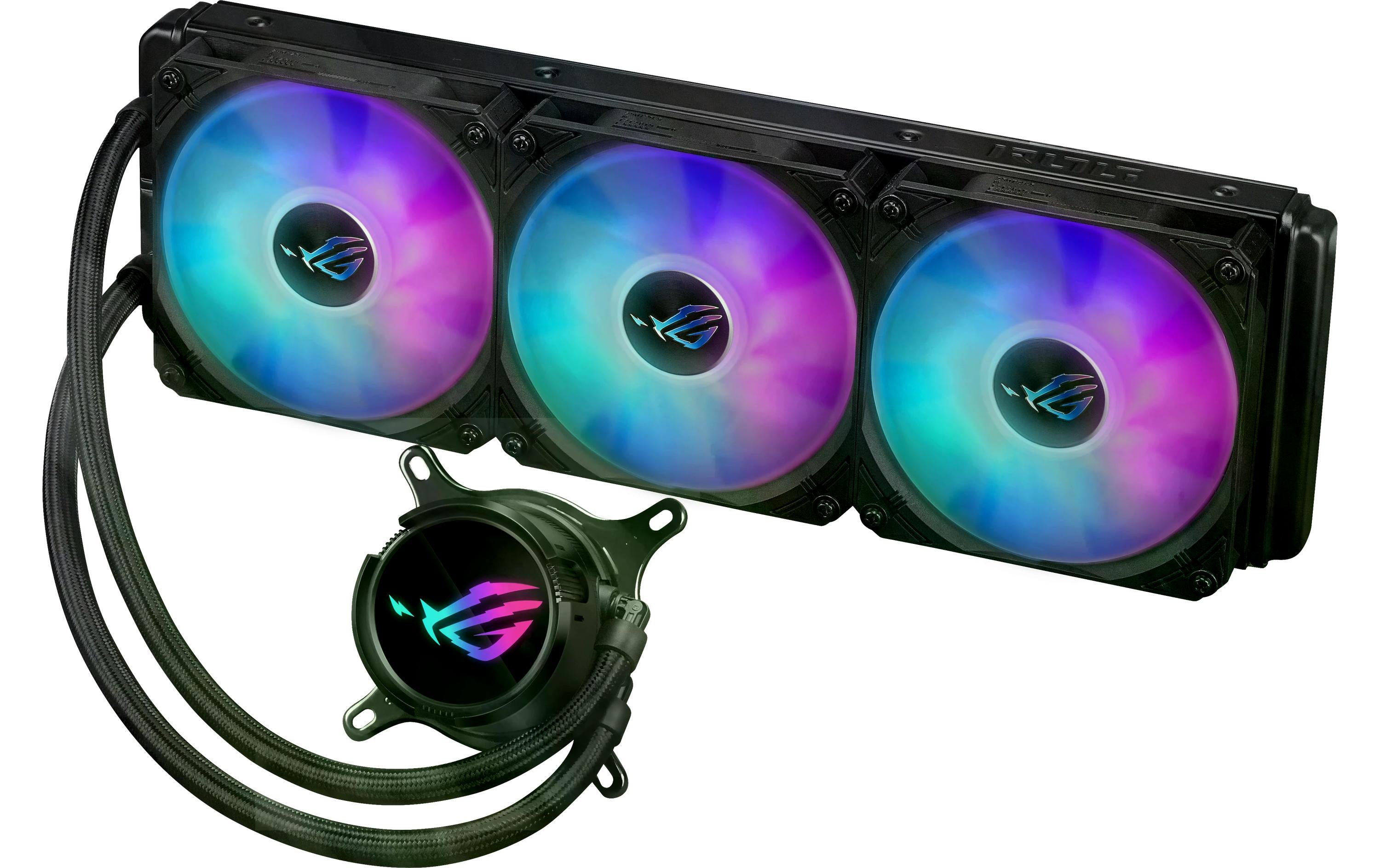 Asus ROG STRIX LC III 360 ARGB Liquid CPU Cooler, LCD, 3x120mm ARGB
