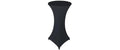 Dameco Stehtisch Husse, Stretch, Schwarz 60-65x120 cm (DxH), 90%Polyester,10%Elastan