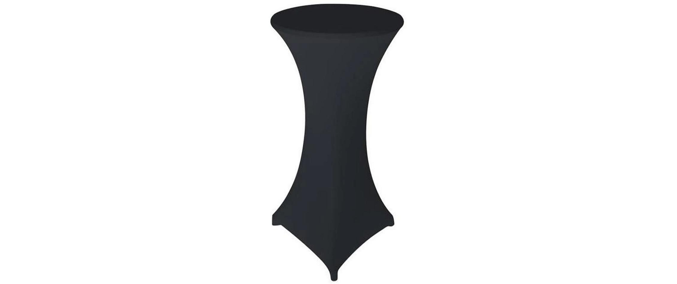 Dameco Stehtisch Husse, Stretch, Schwarz 60-65x120 cm (DxH), 90%Polyester,10%Elastan