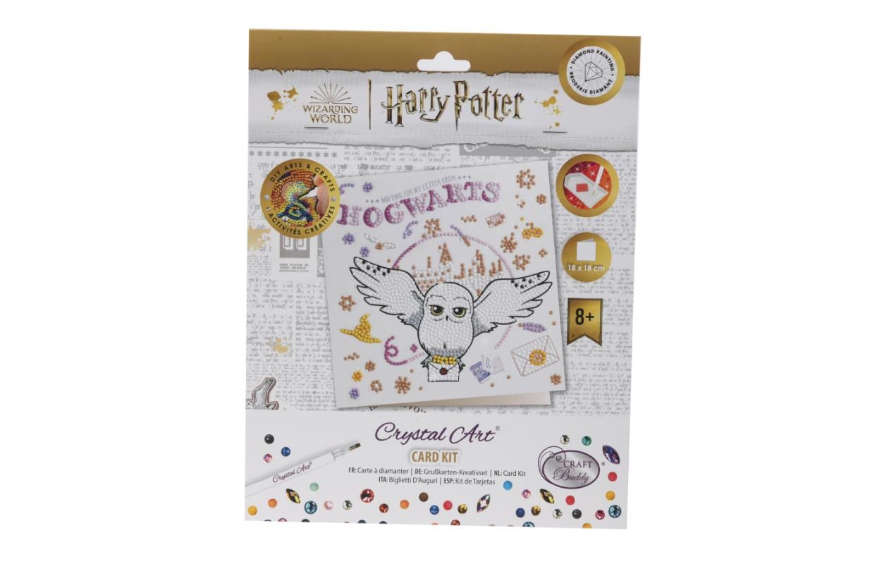 Crystal Art Card Hogwarts & Hedwig