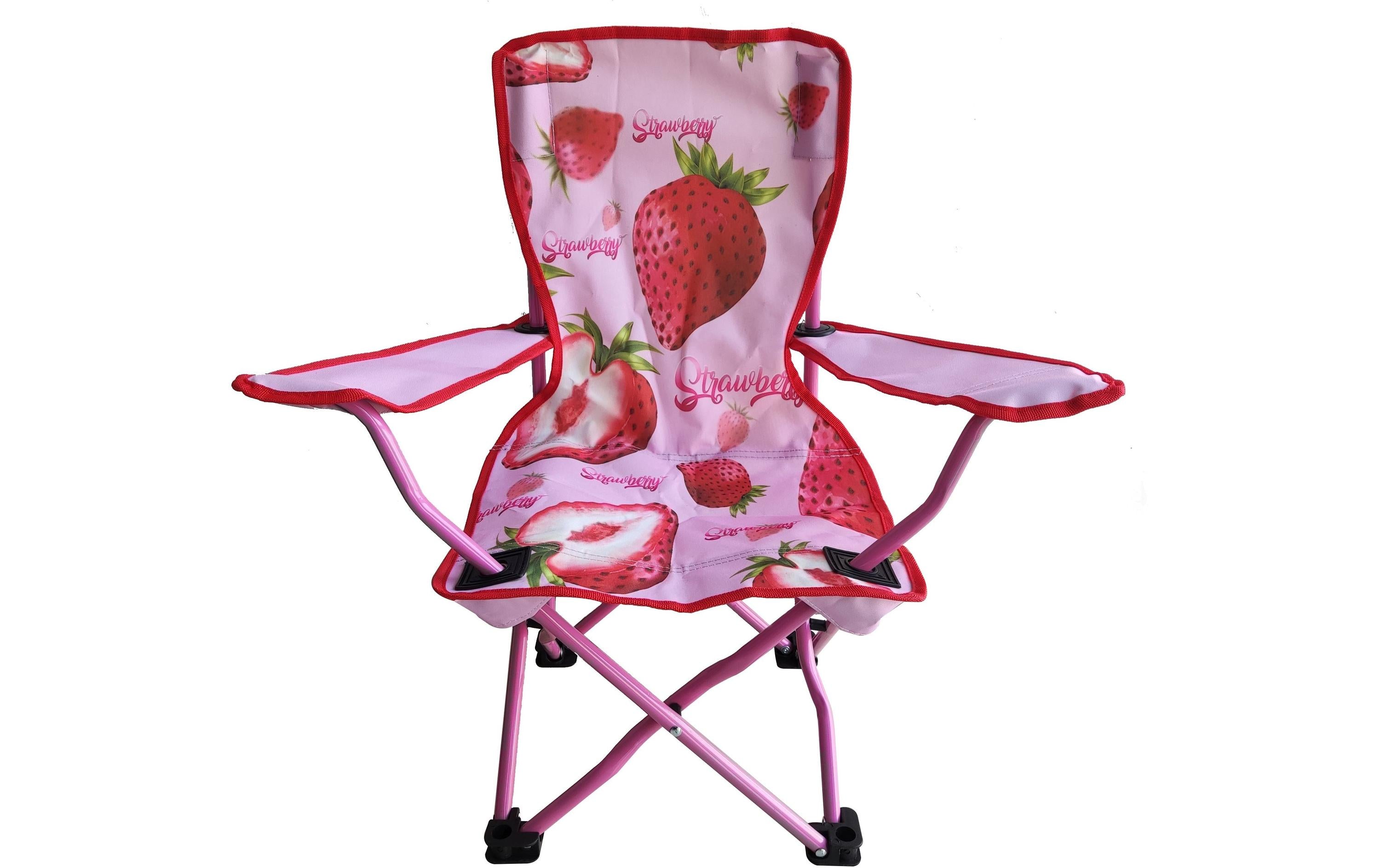 KOOR Campingstuhl Erdbeere 60x35x60cm, Polyester, rot