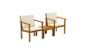 COCON Lounge Vevey 2er Set, weiss, Akazienholz FSC