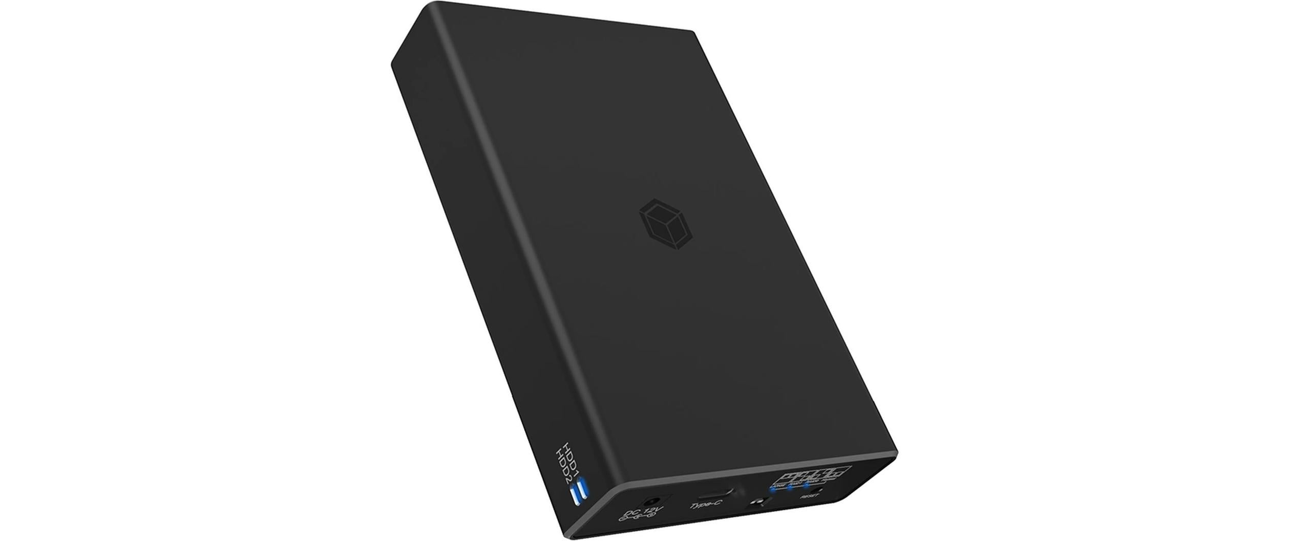 ICY BOX ext. 2.5" Raid Geh. IB-RD2253-C31 schwarz, USB3.2 Type-C, für 2x 2.5" SSD