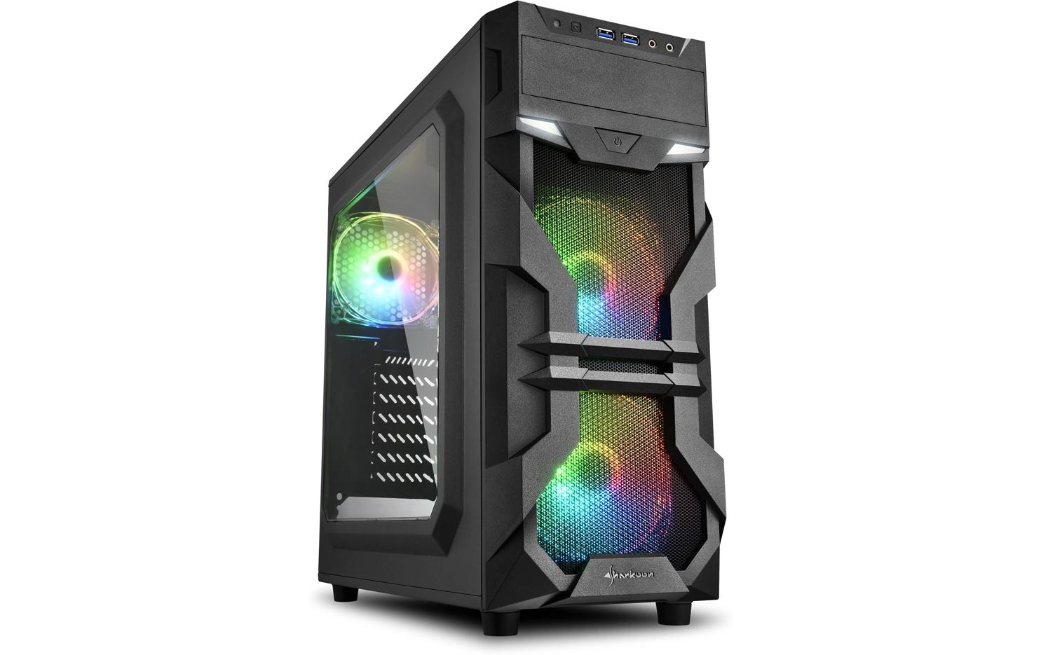 Sharkoon VG7-W RGB ATX, 2x U3, Window, 3x 120 ARGB LED
