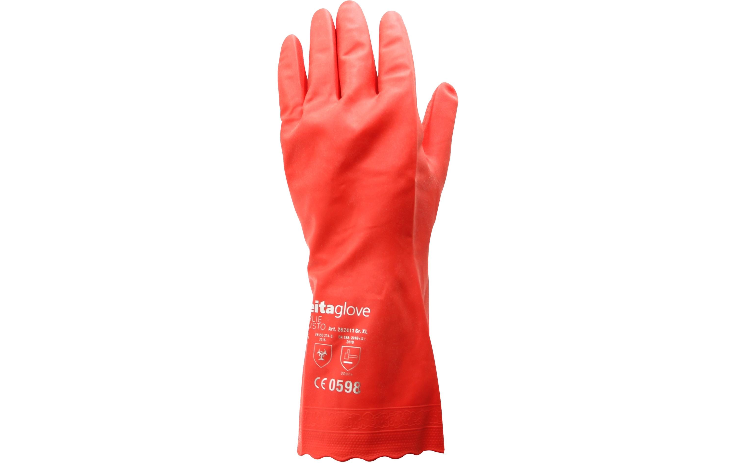 Reinigungshandschuh XL, rot rot, vinyl