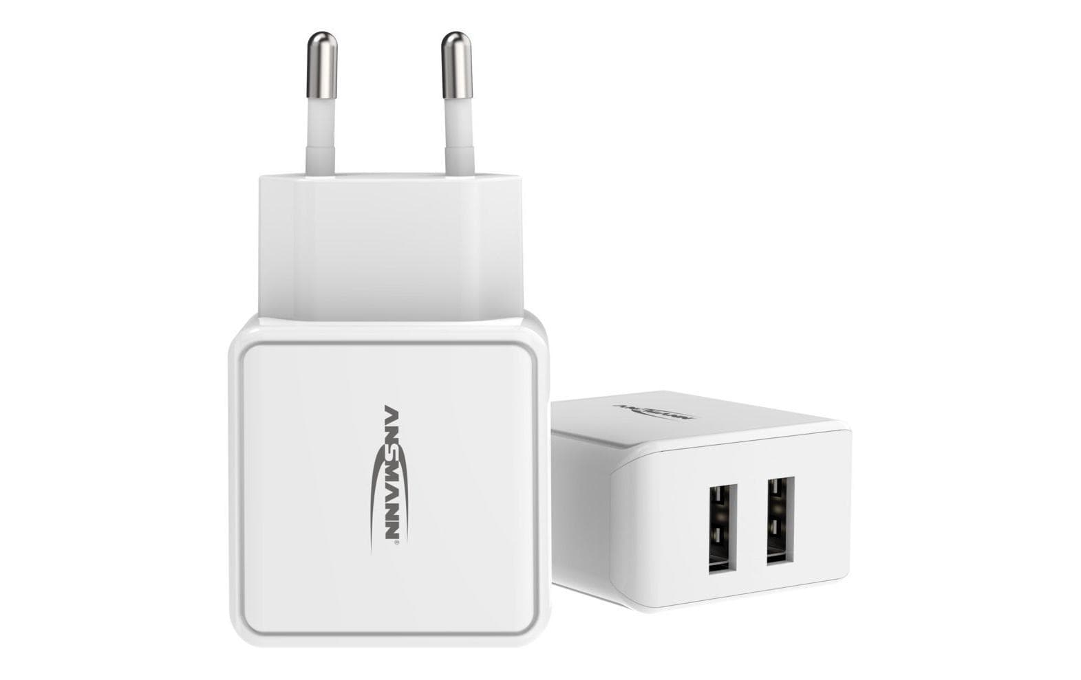 Ansmann Home Charger HC212 12W, 2x USB, weiss