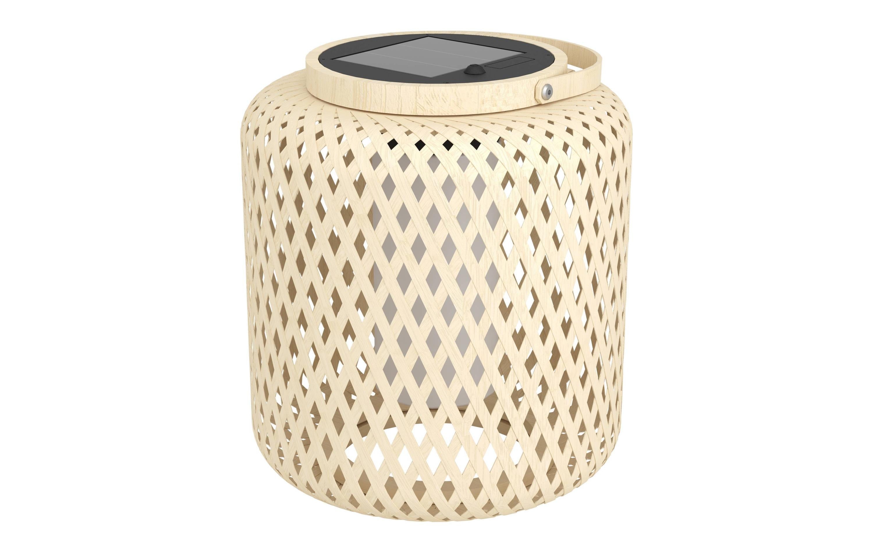 EGLO LED Solarlaterne MARLIANO braun LED (Solar) 2,5W Neutralweiss ein/aus