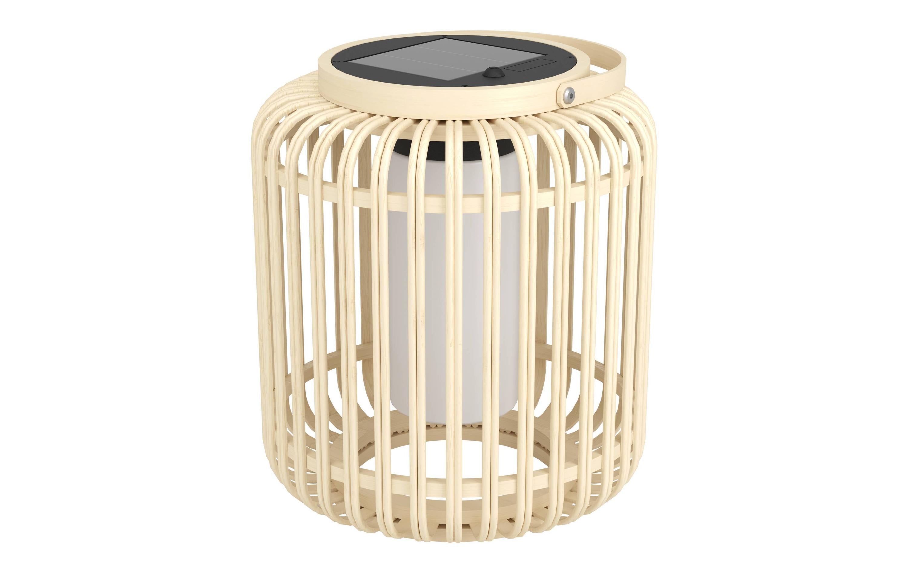 EGLO LED Solarlaterne MARLIANO braun LED (Solar) 2,5W Neutralweiss ein/aus