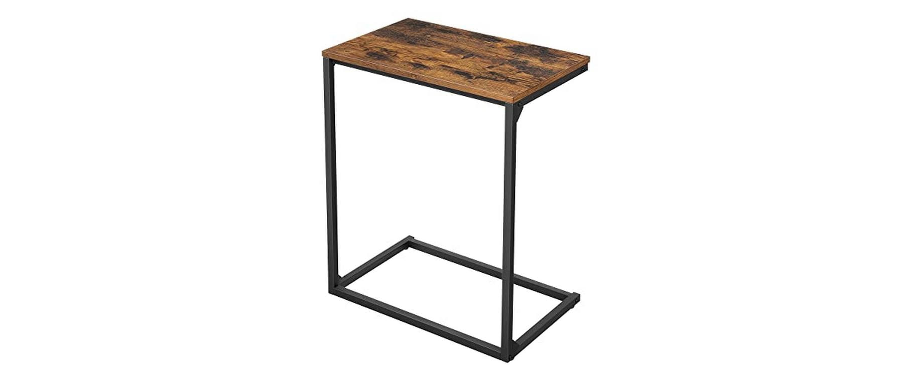 Vasagle Beistelltisch aus Holz und Metall 55x35x66 cm (LxBxH), Traglast 20kg