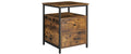 Vasagle Nachttisch mit 2 Schubladen 45x45x60 cm (LxBxH) , Traglast max. 40kg