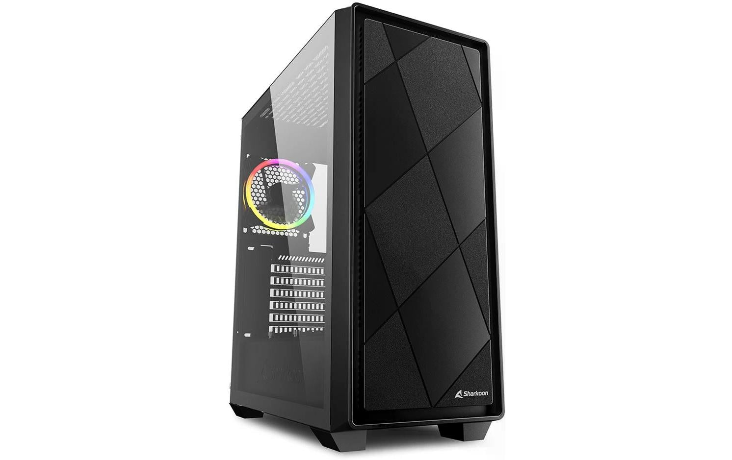 Sharkoon VS8 RGB Black ATX, 2x U3, 1x Type-C, 2x 120, 1x 120 ARGB