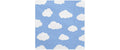 Partydeco Servietten Flugzeug Wolken blau, 33x33 cm, 20 Stück