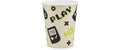 Partydeco Becher Game 220 ml, 6 Stück