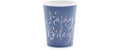 Partydeco Becher Happy Birthday marineblau, 220 ml, 6 Stück