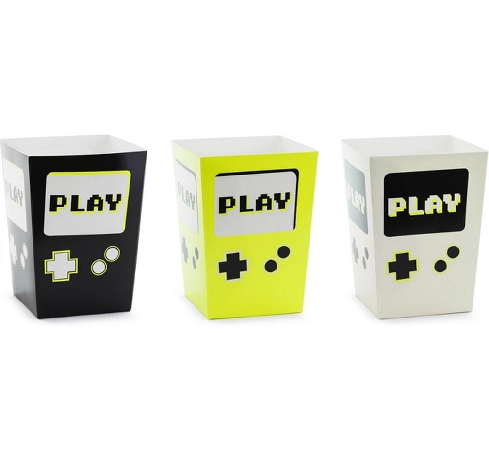 Partydeco Snackboxen Game mix, 7x7x12 cm, 6 Stk