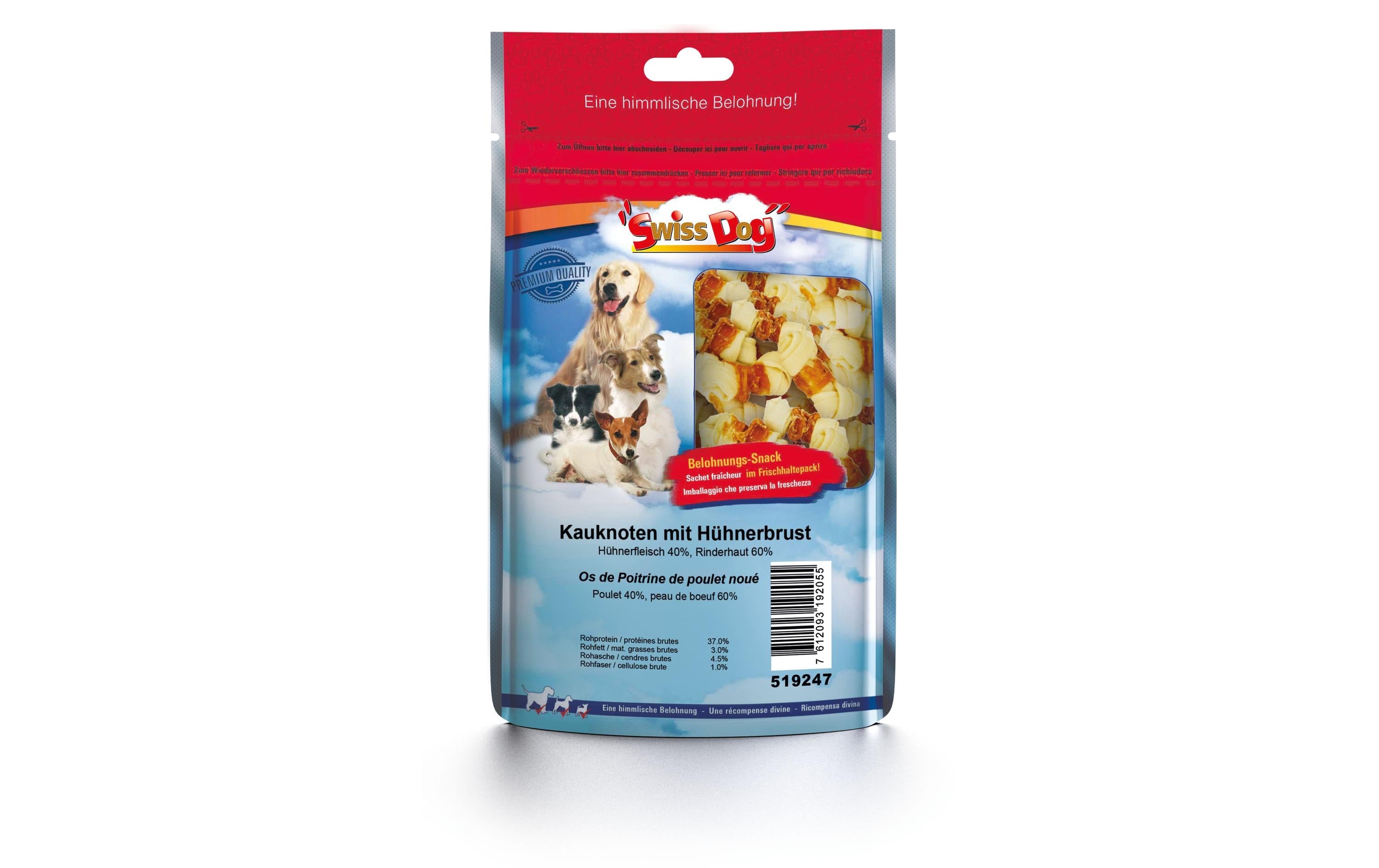 SwissDog XXL Kauknoten m/Hühnerbrust 900g