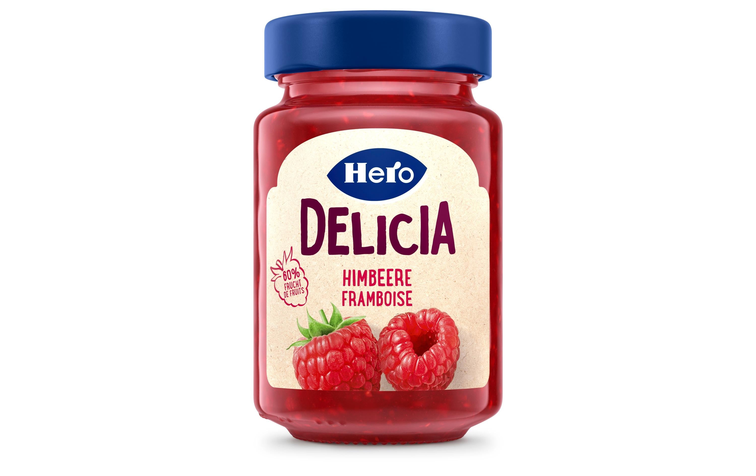 Hero Delicia Original Himbeerkonfitüre Glas 290g