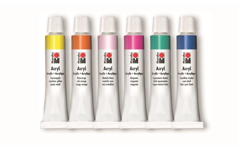 Marabu Artist Acryl Color Blocking 6 Farben à 12 ml