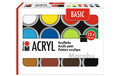 Marabu Acrylfarbe Set Basic 12 x 18 ml