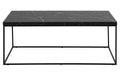 AC Design Couchtisch Barossa Stahl, 110x55x45 cm, Schwarz marmoriert
