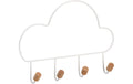 Zeller Present Hakenleiste Cloud weiss, 30x5x21.5cm, Metall