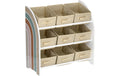 Zeller Present Kinderegal Rainbow 9 Boxen 65x30x64cm, MDF