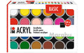 Marabu Acrylfarbe Set Basic 24 x 18 ml