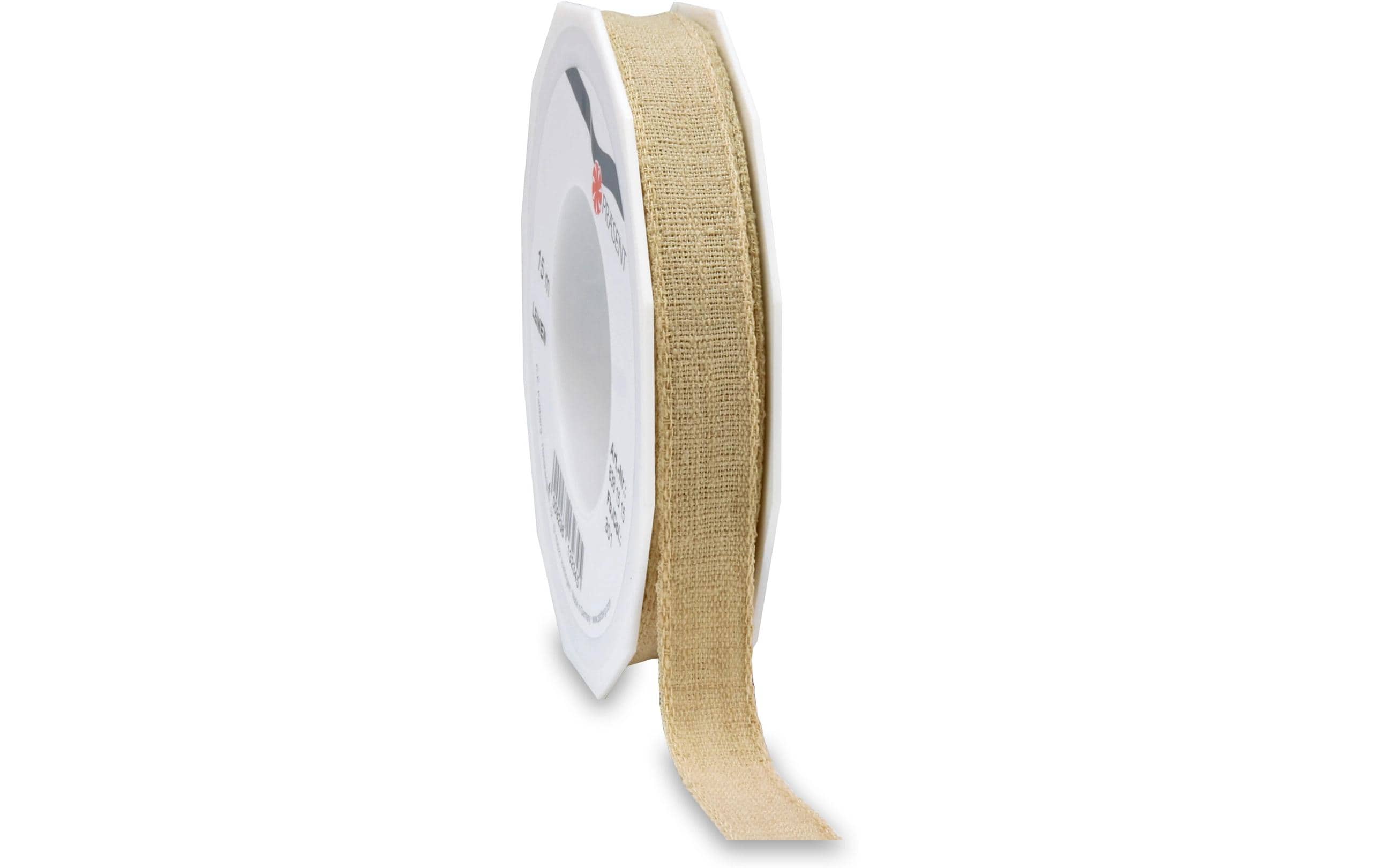 Pattberg Textilband Leinen Grösse: 15mm x 15 m, natur