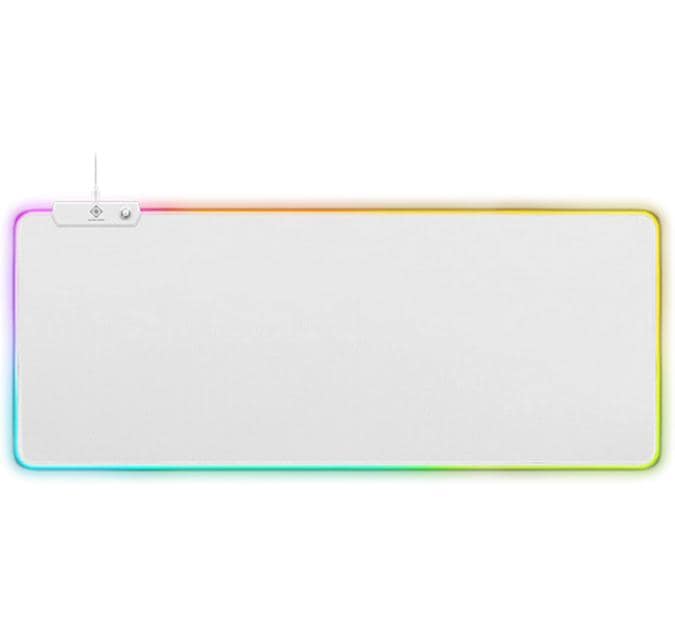 Deltaco RGB Gaming Mousepad GAM-079-W XL white