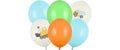 Partydeco Ballon Baufahrzeuge 30 cm, 6 Stk
