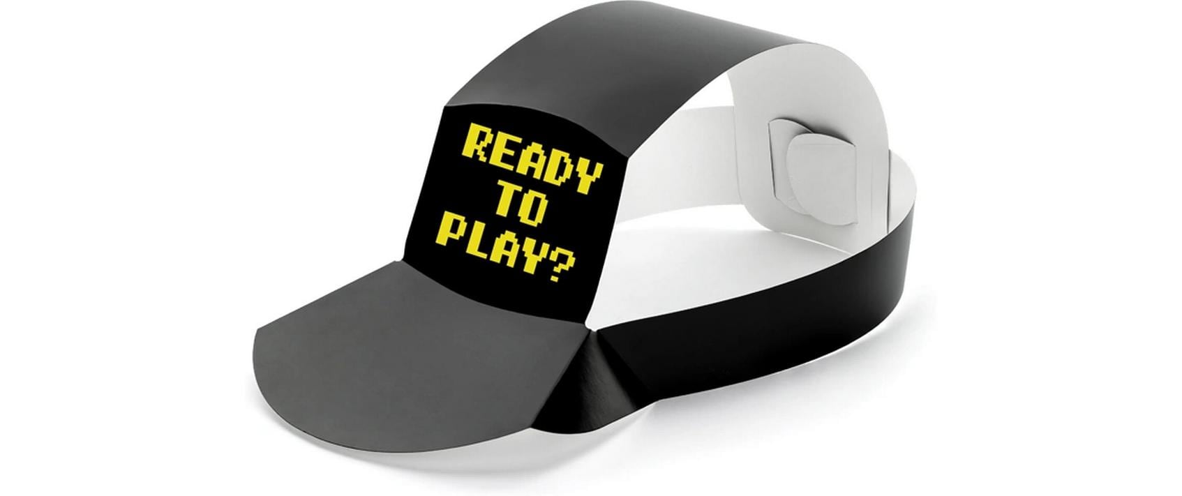 Partydeco Partyhut Game schwarz, 38.5x18.5 cm, 6 Stück