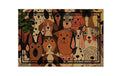 Conceptum Hypnose Fussmatte Dogs 40 x 60 cm, PVC, Waschbar bei 30 Grad
