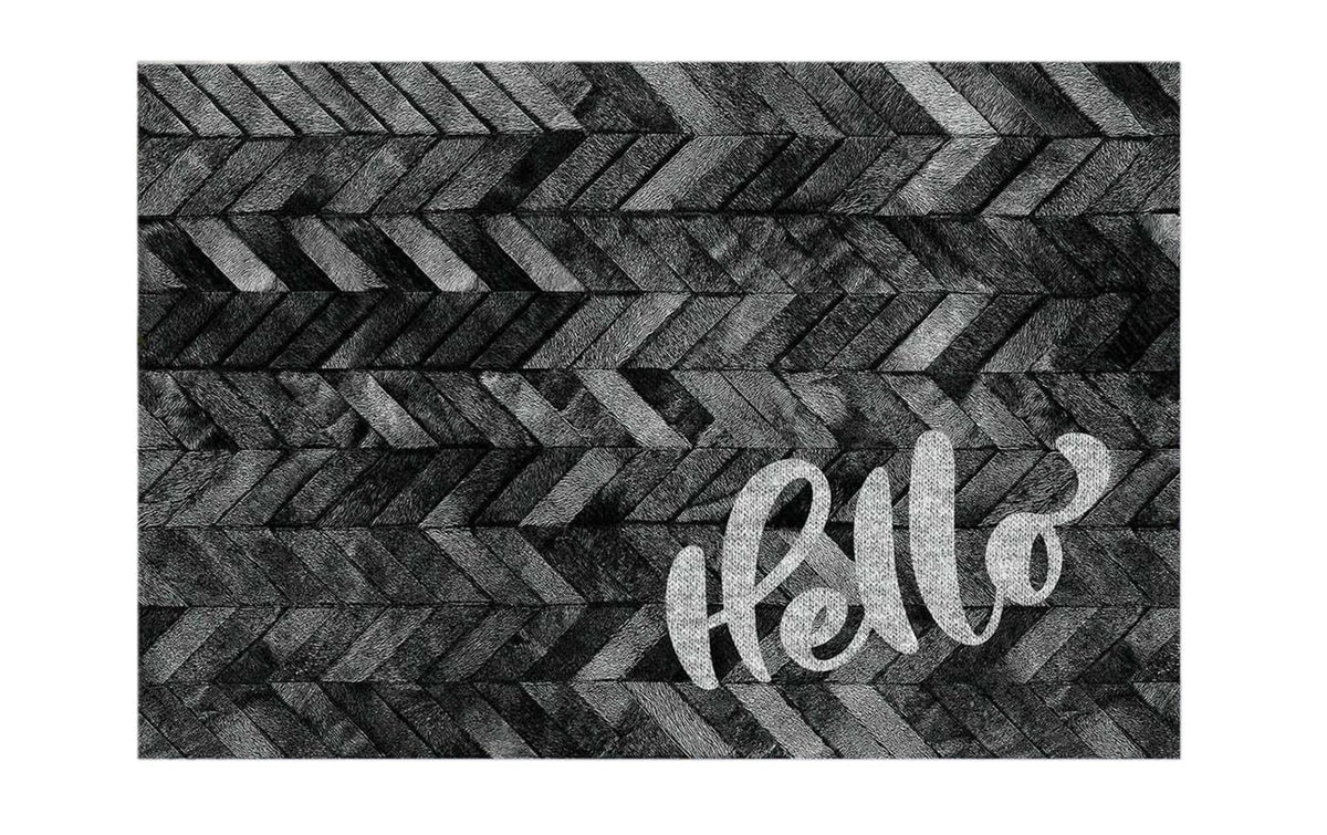 Conceptum Hypnose Fussmatte Arya Hello 40 x 60 cm, PVC, Waschbar bei 30 Grad